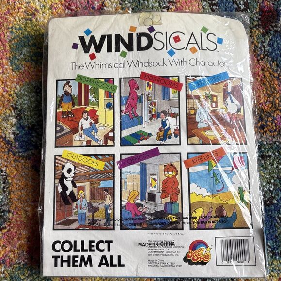 VTG New 1980s The California Raisins Windsicals Windsock Spectra Star Kites - Picture 2 of 4